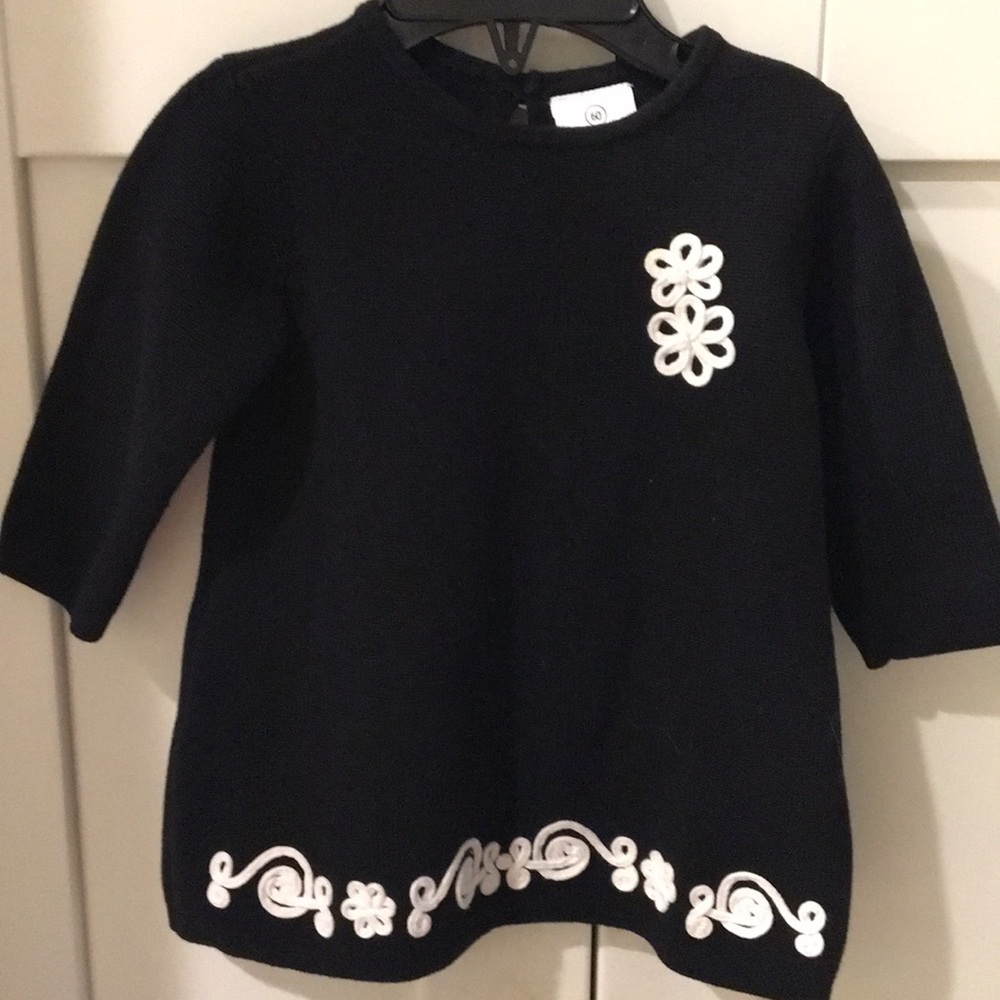 Hanna Andersson Knit Dress w/Embroidered Details